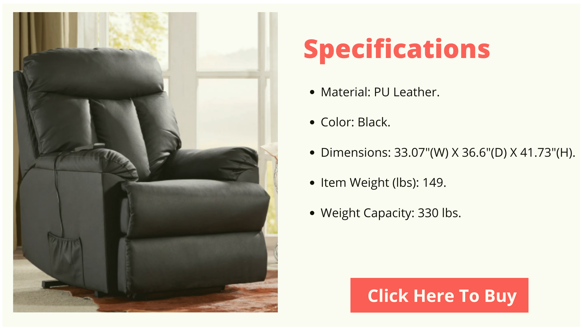 recliner for Parkinson's 