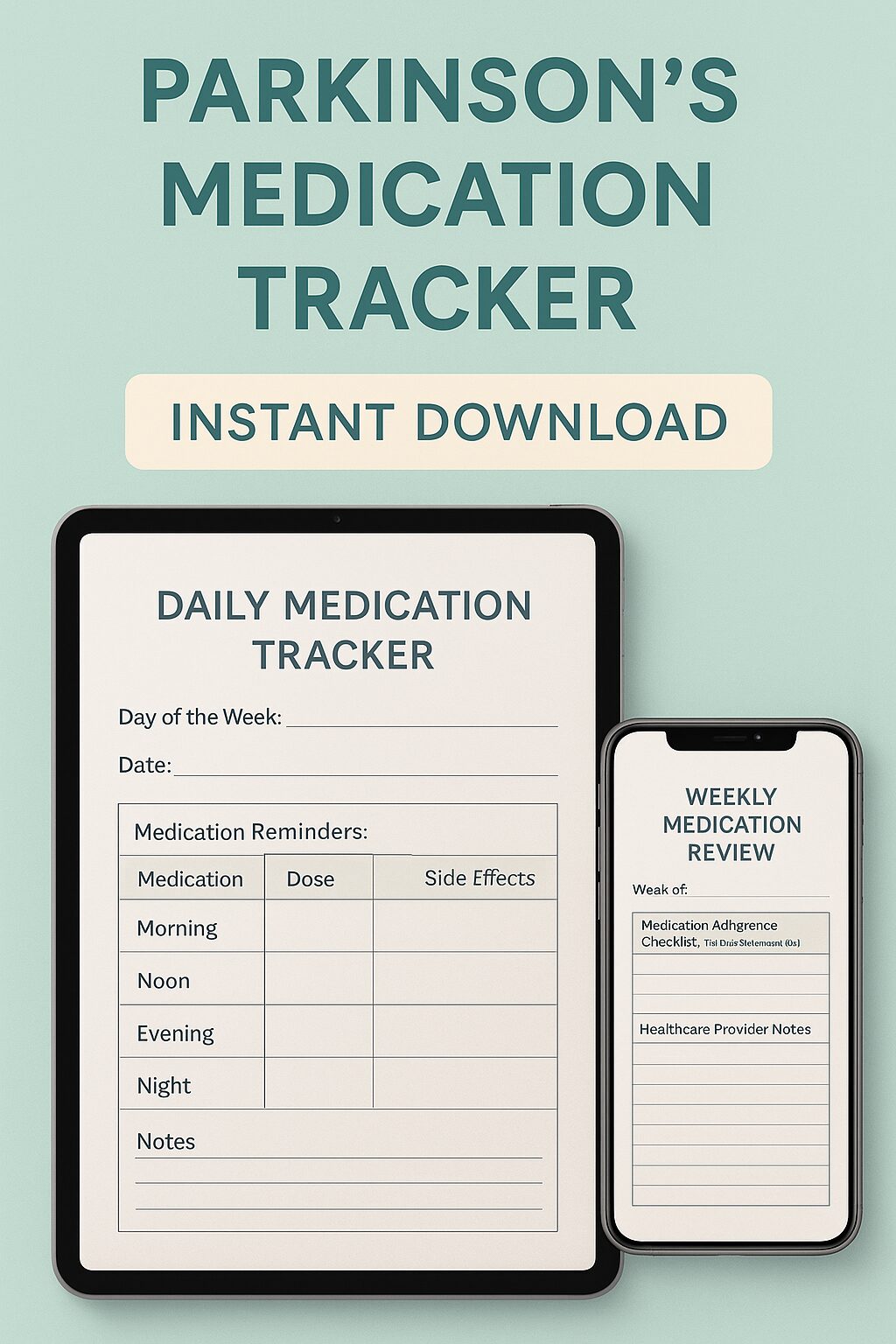Parkinson’s Medication Management Diary cover