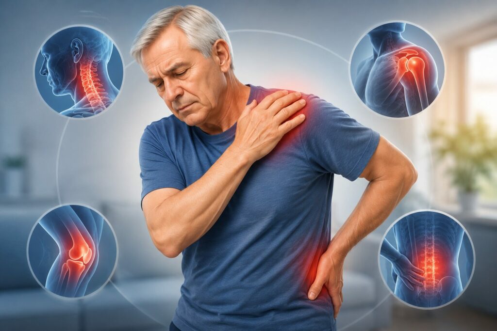 Muscle tightness and rigidity in Parkinson's disease