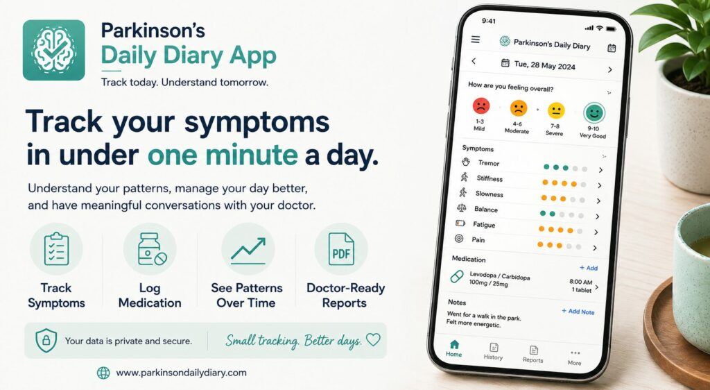Parkinson's daily diary app
